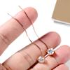 Smyoue 5/6.5mm Tassel Moissanite Drop Earrings Lab Diamond Sparkling Women Wedding Jewelry Pure 925 Silver Plated 18K Earring
