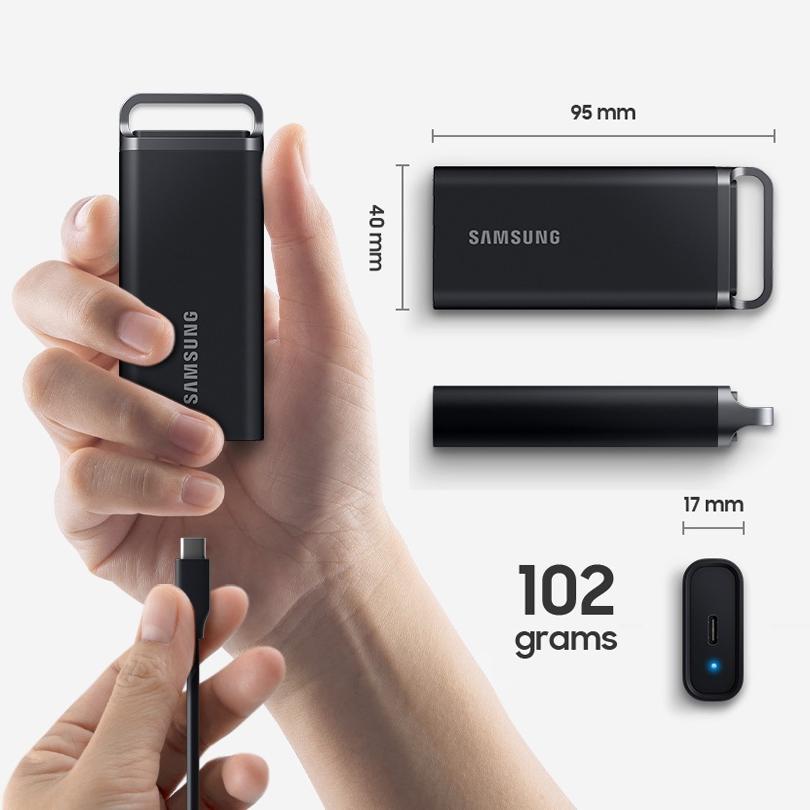 Samsung PSSD T5 EVO 4TB Portable SSD TYPE-C USB 3.2 External Solid State Drive 460MB/s Original Mobile Hard Disk Storage Drive Type C For PC Laptop