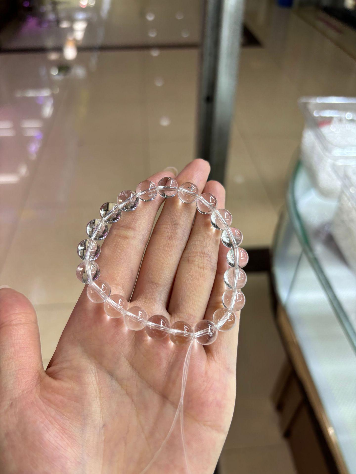 Natural White Round Crystal Beads for DIY Jewelry - Loose Beads for Handmade Bracelets & Necklaces