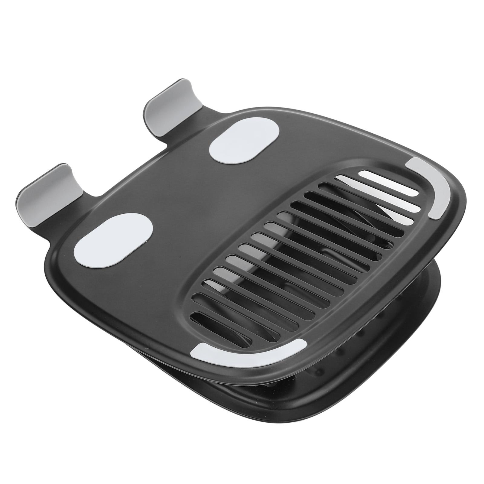 

Подставка для ноутбука из черного алюминиевого сплава, складная, регулируемая по высоте, полая конструкция, держатель для ноутбука на 10–15 дюймов.