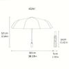 1pc Sturdy 8-Bone Auto Umbrella, Mixed Rose Bouquet Umbrella, Digital Printed, Foldable Umbrella for On-the-Go Outdoor Use