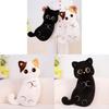 Cute Threecolor Cat Plush Pillow With Pp Cotton Filling For Kids And Adults