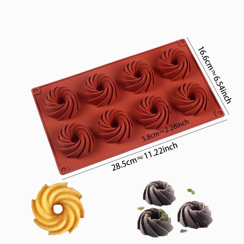 Round Mini Muffin Silicone Mold DIY Cupcake Cookies Fondant Baking Pan Non-Stick Pudding Steamed Cake Tool Pastry Donut Mold