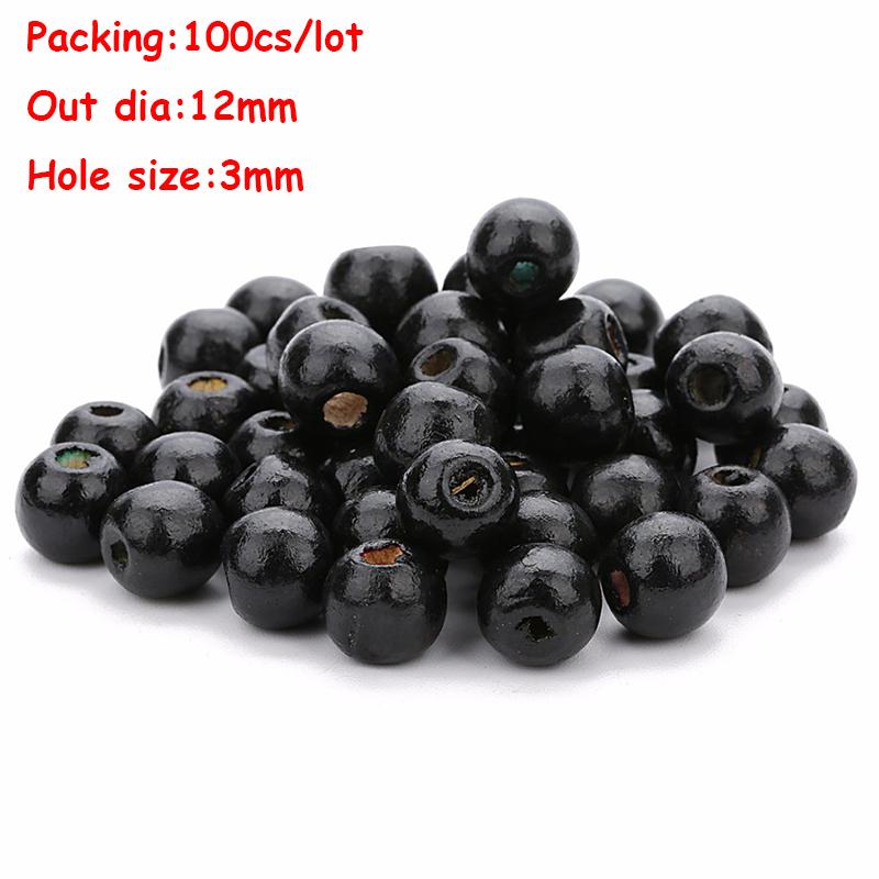 Louleur Big Hole Natural Wooden Beads For Jewelry Making Fit Necklace Bracelet Charm Stripes Loose Wood Abacus Bead