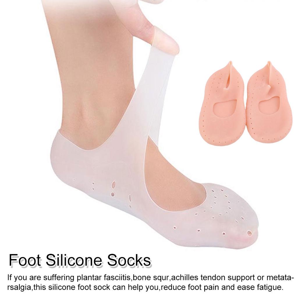 Buy 1 Pair Silicone Moisturizing Gel Heel Socks Cracked Foot Skin Care
