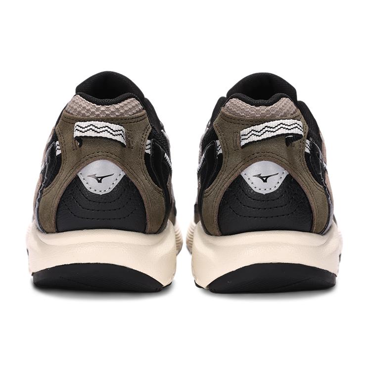 Mizuno Synthetic Leather Cushioning Abrasion Resistant Support Rebound Low top Casual Running Shoes Unisex Dark Brown D1GH232201