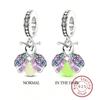 Copper Luminous Colorful Fireflies Bee Charms Beads Animal Fit Diy Bracelet Making Gift Of Personalized Jewelry