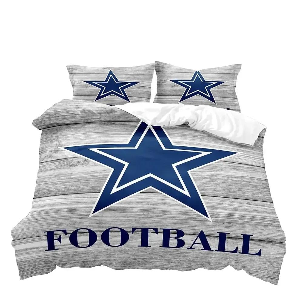 American Football Duvet Cover Set,Sports Bedding Set,Navy Blue Comforter Cover Set,Inspirational Gifts for Men Boyfriend Husband