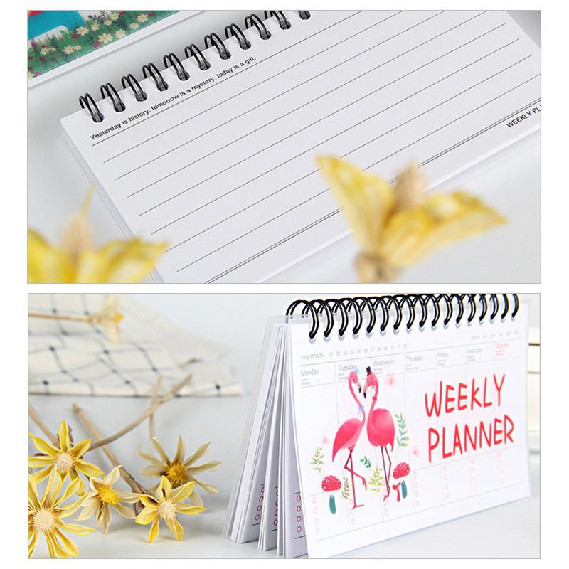 Kawaii Weekly Planner Notebook Diary Agenda Cure Diary Organizer Schedule Appointment Book Organizer Office Supplies Gifts