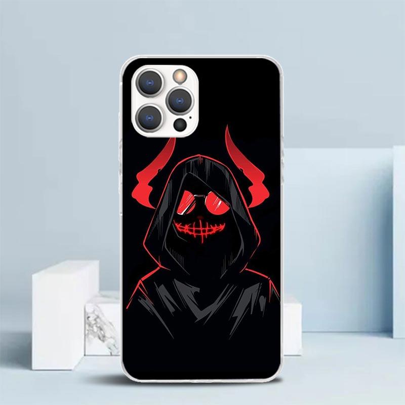 Devil Bad Boy Anime Soft Cover for iPhone 16 17 Air 15 14 Pro Max 16E Phone Case 13 Mini 12 11 7 SE 8 Print Pattern Fit Cases 16