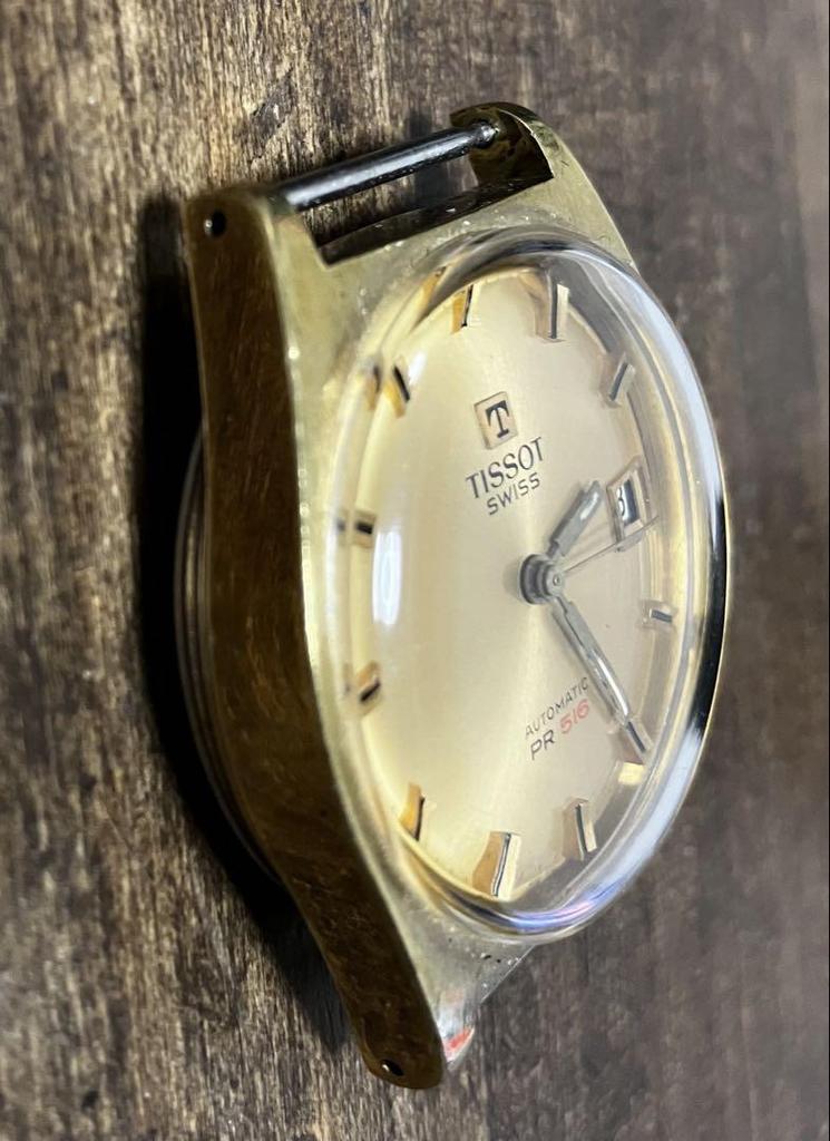 [USED] TISSOT PR516 Automatic Watch, Gold, 1970s, Vintage Watch