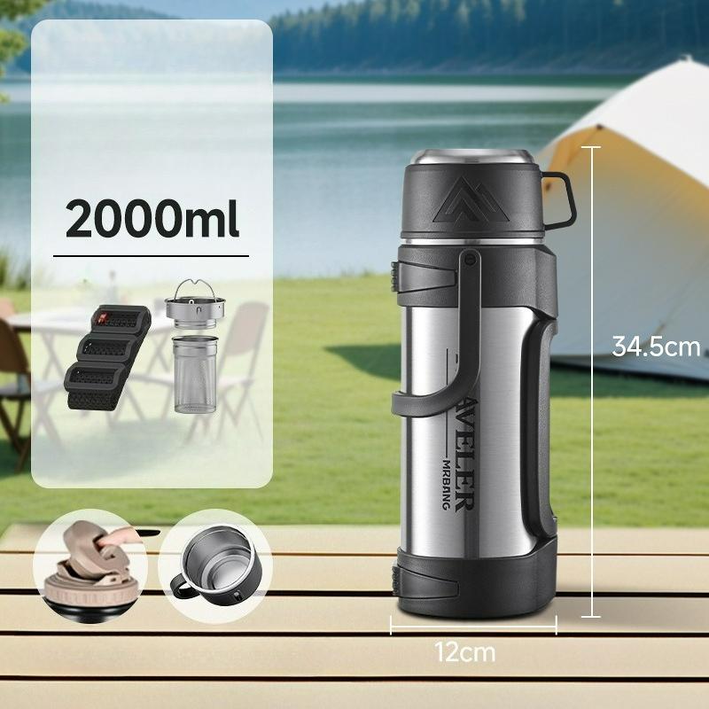 Přenosná termoska, Velkokapacitní nerezová termoska, Venkovní velkokapacitní ultravelkokapacitní přenosná termoska