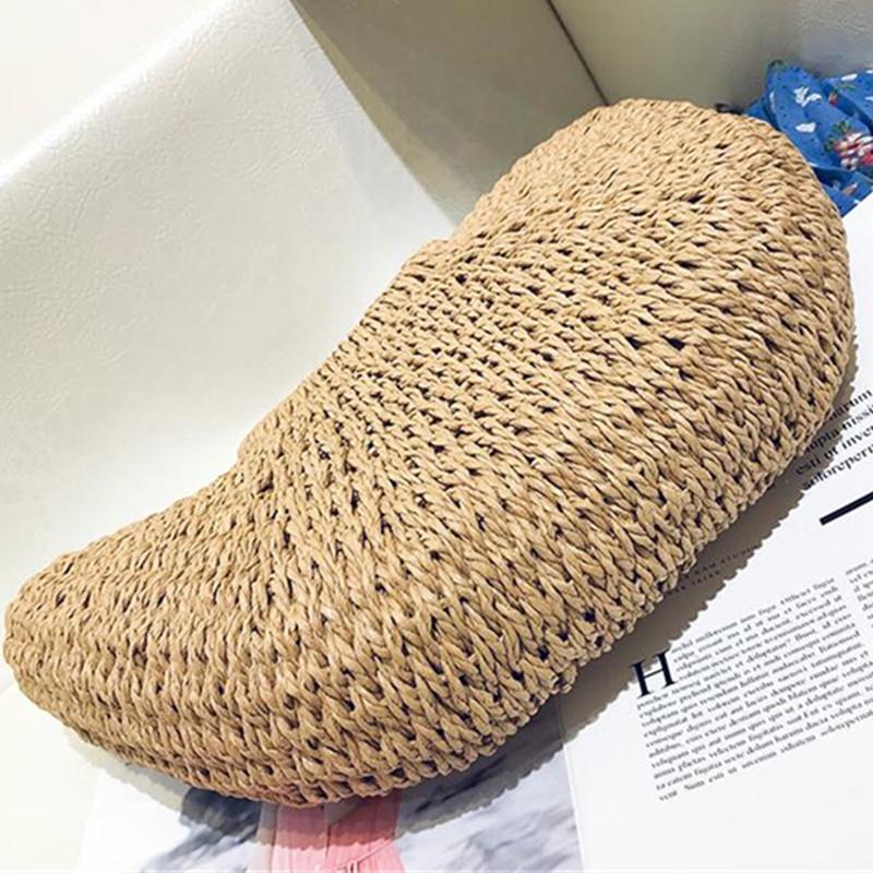 Dames handgeweven zomerstrandreistassen Vrouwelijke handtassen met handvat en strobakken populair