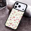 Vintage Leaves Flower Phone Case For iPhone 17,16e,15,14,13,12,11,Mini,Pro,MAX Soft Silicone Cover