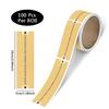 Yellow Kraft Paper Sealing Tape with Tear-off Strip and Sticker