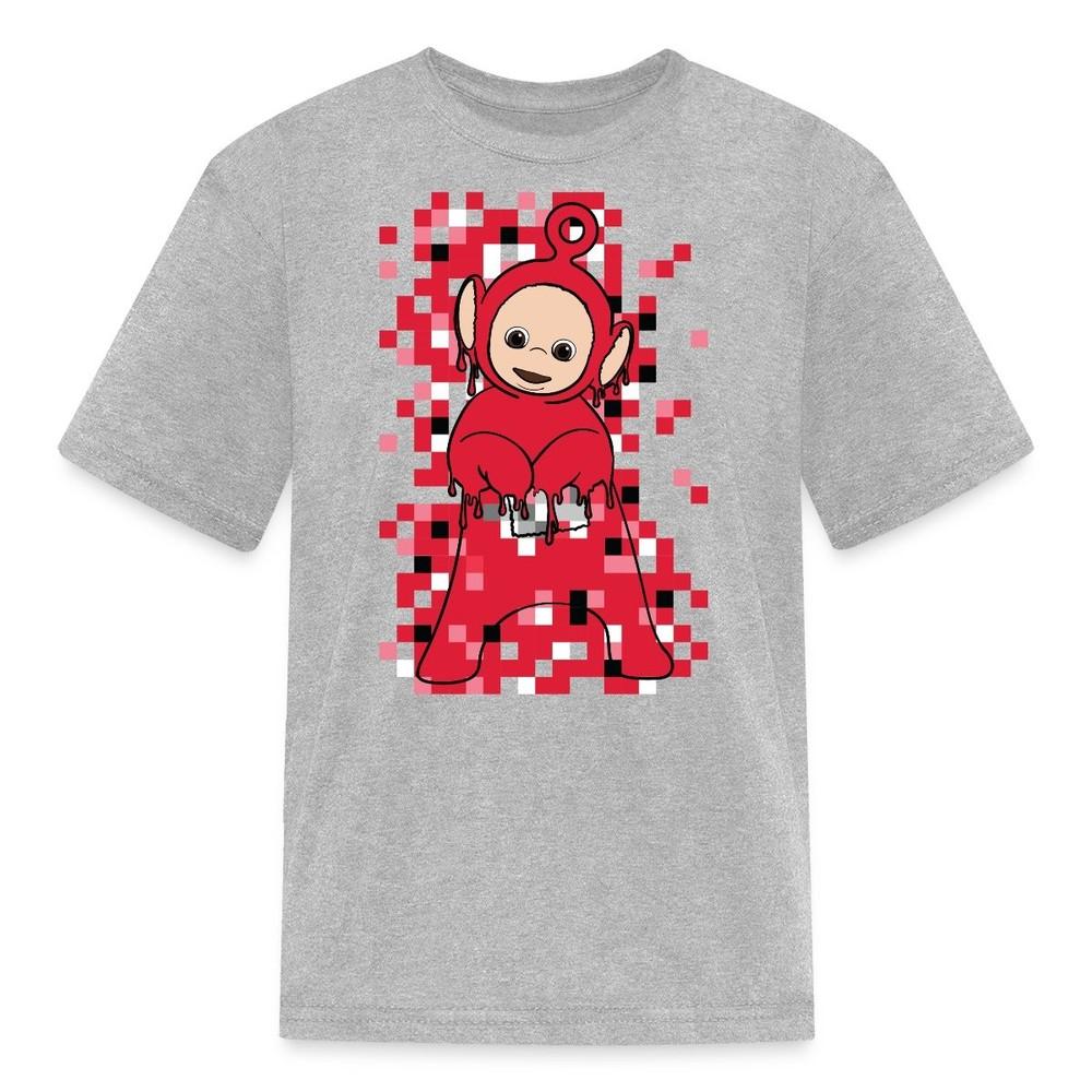 

Teletubbies Po In a Cool Pixel And Drip Design Kid s T-Shirt 4XL