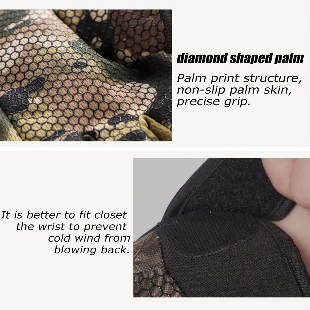 Rudens Žiemos Pirštinės Medžioklei Visu Pirštu Jutikliniam Ekranui Neslystančios Apsauginės Sportinės Žvejybos Pirštinės Medžioklei Lauke Pasivaikščiojimui