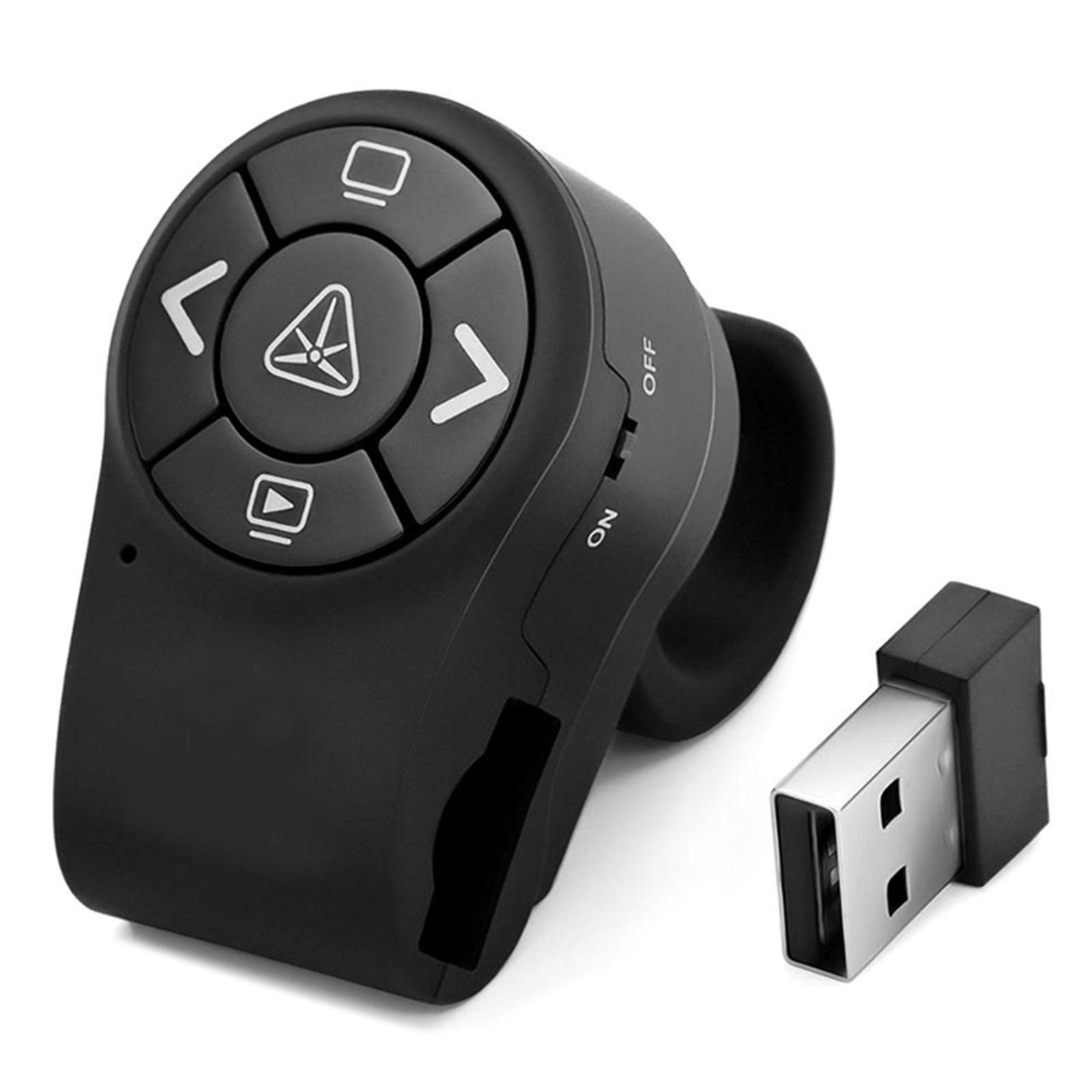 

Презентационный пульт дистанционного управления PPT Clicker Finger Ring Remote Control для слайдов PowerPoint PPT 2.4GHz RF Wireless Presenter