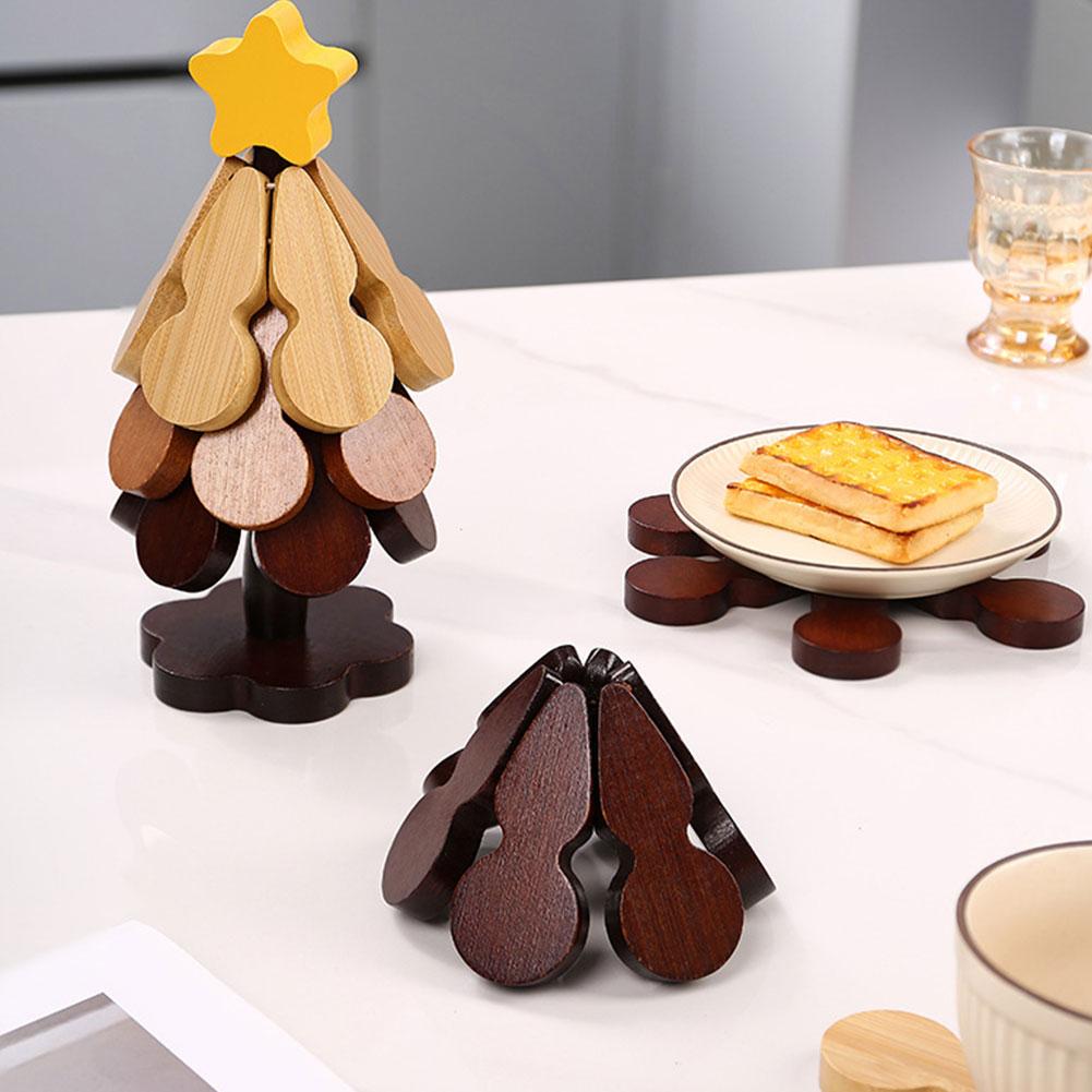 Tree Insulation Mat Solid Wood Dining Table Anti Scalding Mat Pot Mat Festival Gift Creative And Personalized Home Decoration