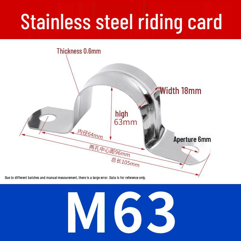 304 Stainless Steel U-Bolt Pipe Saddle Clamp