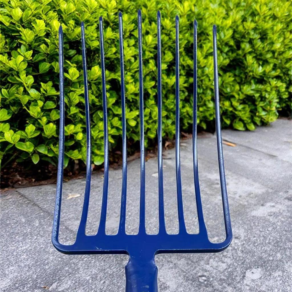 New Authentic Nine-Tooth Steel Fork - Multi-Purpose for Railroad Ballast, Coke, Coal, Hay, and Fine Steel Tools.