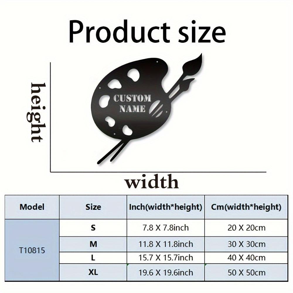 

Exclusive Handmade Custom Metal Wall Sign Colorful Durable Iron Reusable Garden Artistic Battery Free Decor 20cm