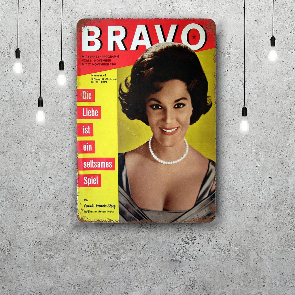 Connie Francis Decor Vintage Metal Signs Tin Signs Captain Poster Decor for Bar Pub Club Man Cave Wall Decoration