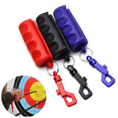 Arco de tiro com arco de borracha gel para áreas externas, extrator de flechas de borracha para áreas externas com chaveiro, ferramenta para tiro ao alvo, acessórios