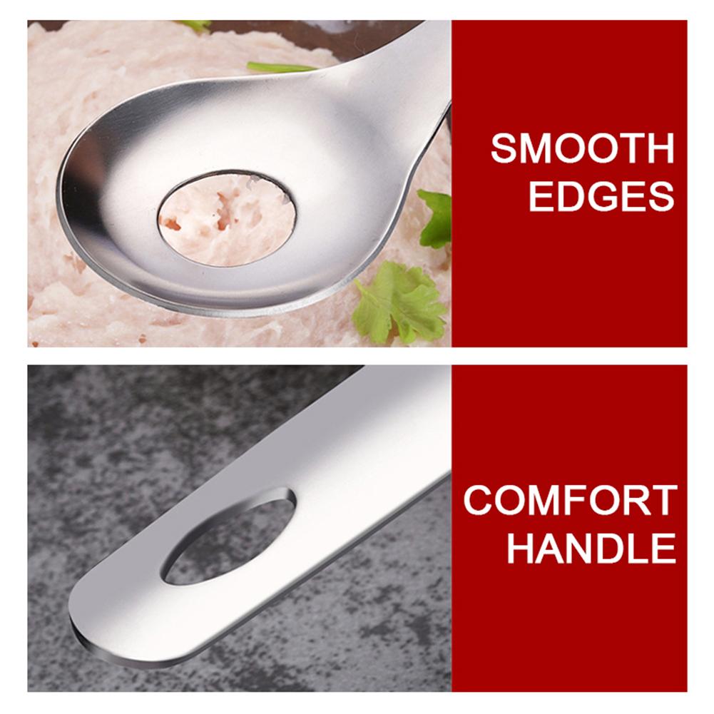 Manual Meat Ball Maker Tool Stainless Steel Round Rice Ball Shaper Spoon Meatball Making Mold Non Stick Stuffed Kitchen Gadget