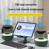 AI Bluetooth Smart Speaker with Stereo Sound and Colorful LED Lighting