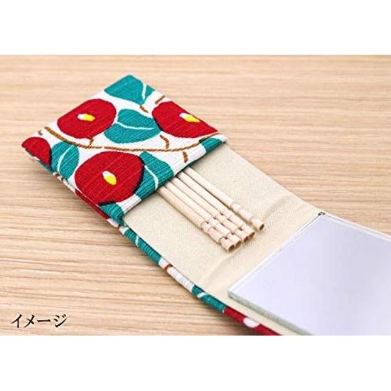 Kyoyu Japan-made hand mirror folding compact etiquette portable toothpick Japanese pattern stylish camellia Yumeji