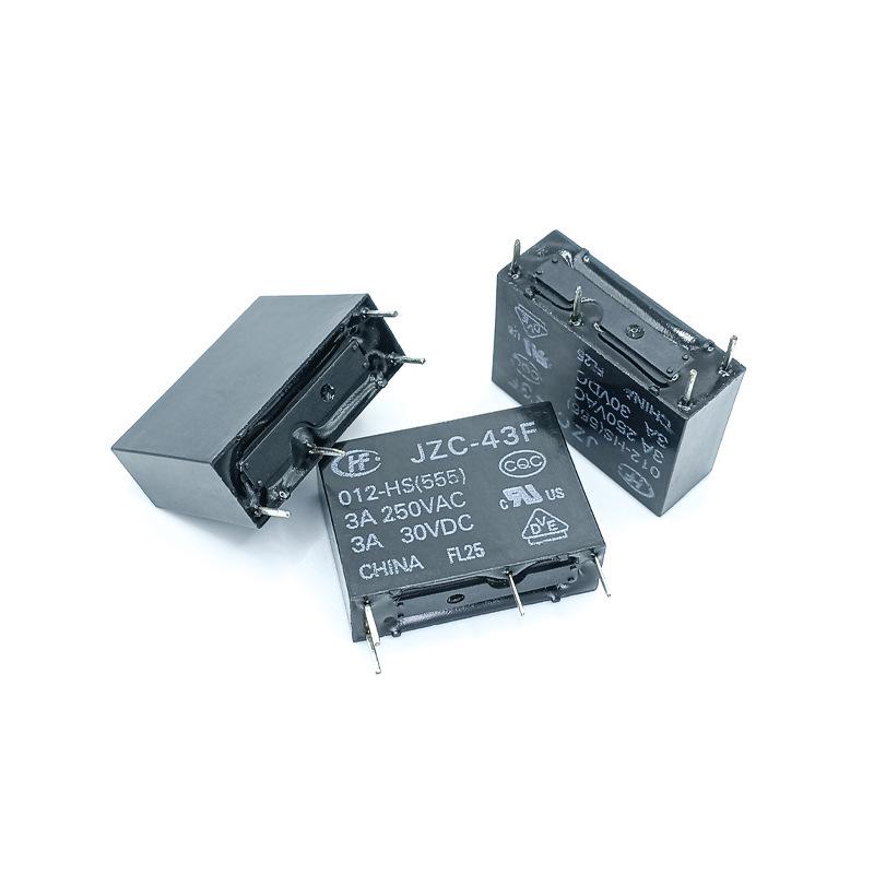 JZC-43F-012-HS Hongfa Power Relay, 5A 250V, 4 Pins
