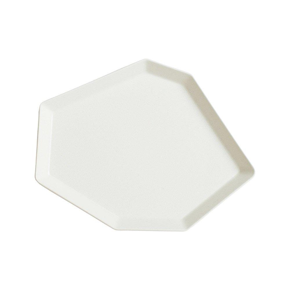 

ideaco Medium Plate Sand White Shimamori M
