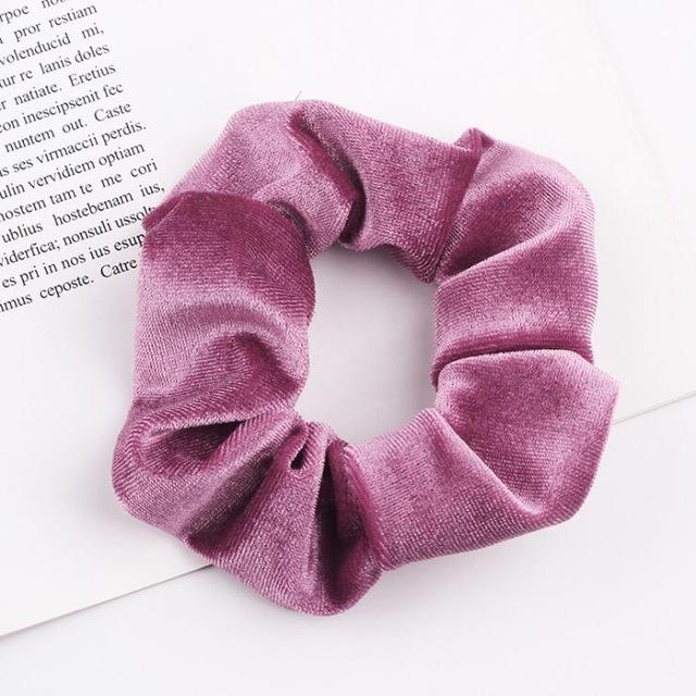 Classic All-match Velvet Scrunchies Women Girls Elastic Hair Rubber Bands Accessories Tie Hair Ring Rope Lady Headdress Headwear