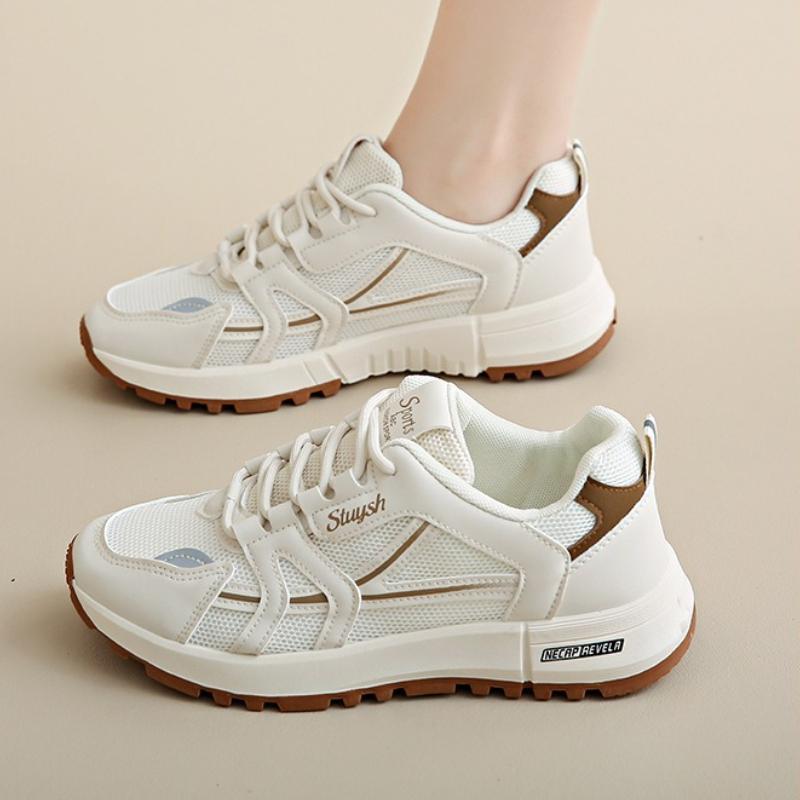 Designer Women's Casual Sneakers New Mesh Breathable Platform Shoes Outdoor Comfortable Soft Sole Running Shoes Tenis De Mujer