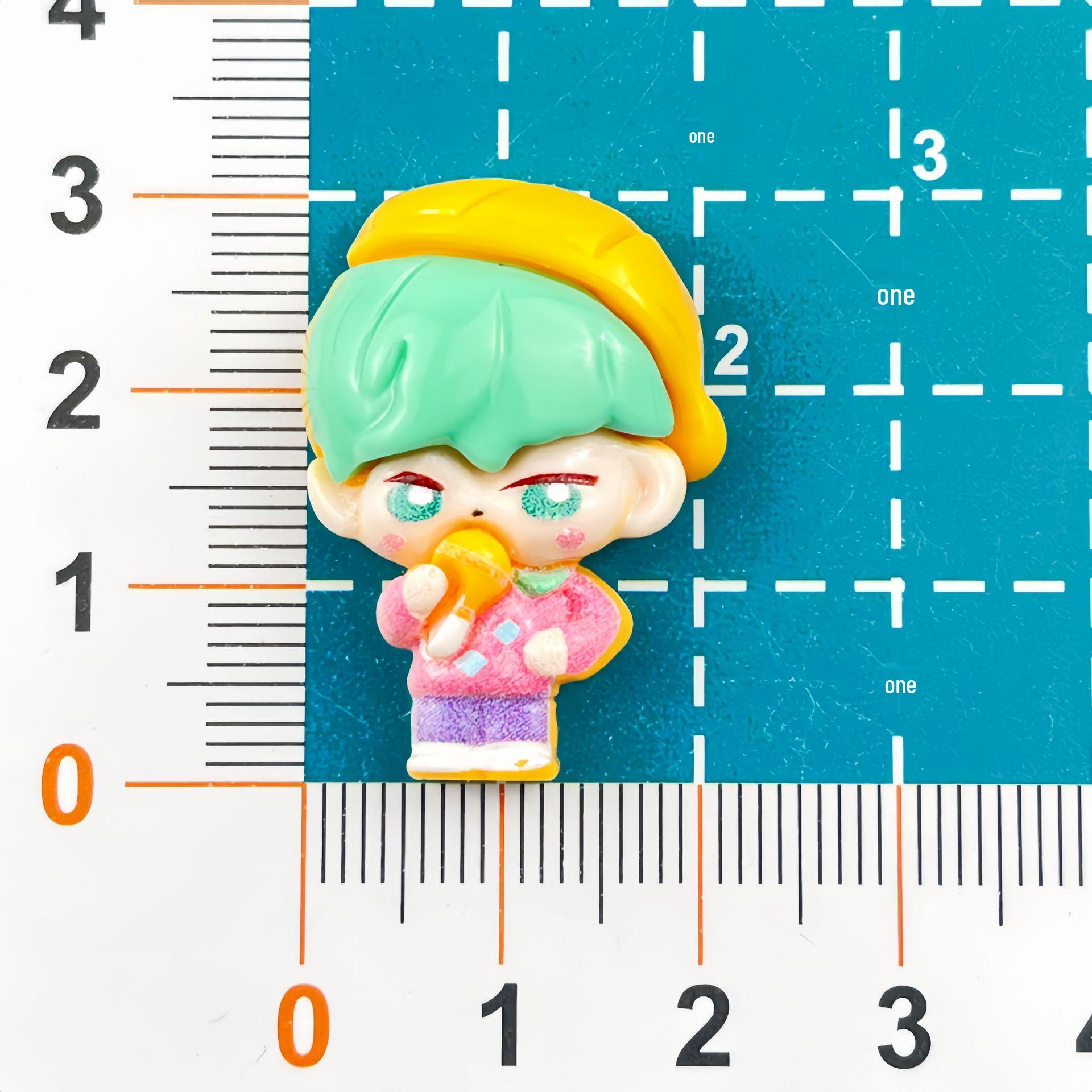 Cartoon Demon Hunter Resin Accessories for DIY: Phone Case, Keychain, Earrings, Pendant, Hairpin
