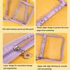 A5 Binder Cute Transparent Binder Notebook Filing Cabinet A5 Ring Pockets Leaf Filing Cabinet A5 Macaron Binder HYJ02