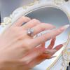 Luxury S925 Silver Oval Simulated Diamond Ring (8x11mm) - European & American Wedding Jewelry