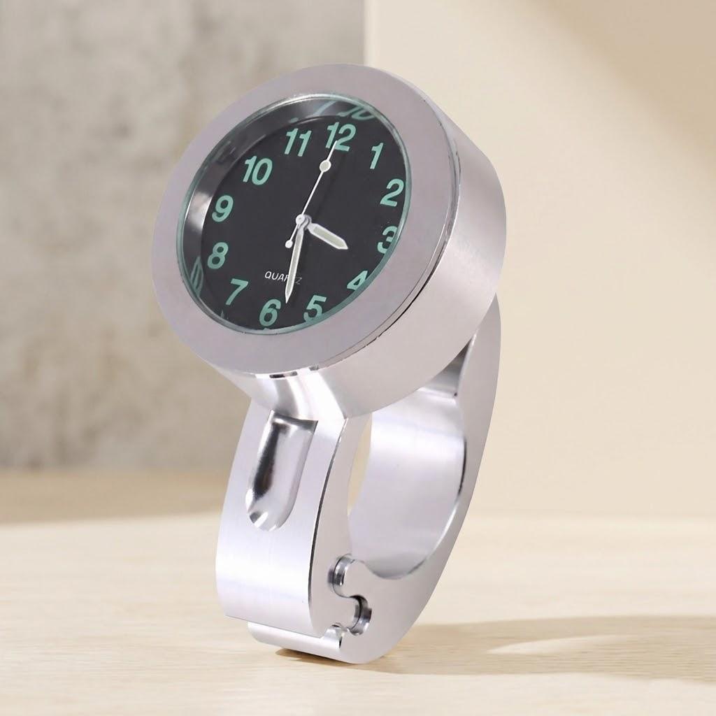 

Waterproof Luminous Motorcycle Watch Handlebar Mount Clock for Motorcycles Electric Vehicles срібний