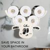 Toilet Paper Holder Shelves Sheep Funny Animal Toilet Paper Storage Funny Wall Mount Toilet Paper Storage for Bathrooms Kitchen
