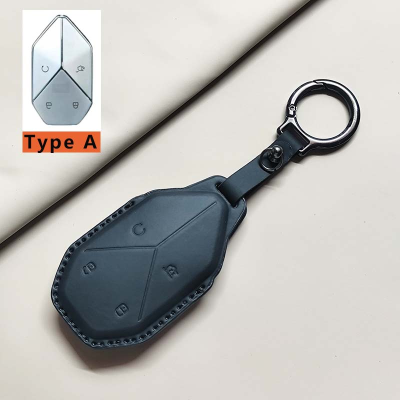 Car Remote Key Case Cover For BYD Equation Formula Leopard 5 8 3 Leather Keychain Durable Luxury Protector Holder Accessories