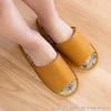 OKA Japanese Tatami Slippers M Size Yellow (Foot Size Up To 24cm Igusa Japanese) 4548622995169