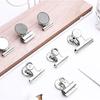1Box/12Pcs Metal Round Fridge Magnetic Stickers Clips Fridge Wall Memo Note Message Magnet Clamp Holder Whiteboard Magnet Tools