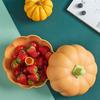 Pumpkin Dried Fruit Basket Creative Double Layer Sealed Waterproof Basket Fruit Snack Box for Living Room Home Decoration