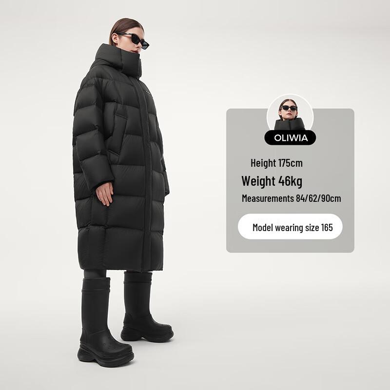 Tanboer Kadın Orta Boy Oversize Kaz Tüyü Mont 550830A