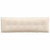 Back Cushion Beige 160 x 50 cm Microfibre Fabric