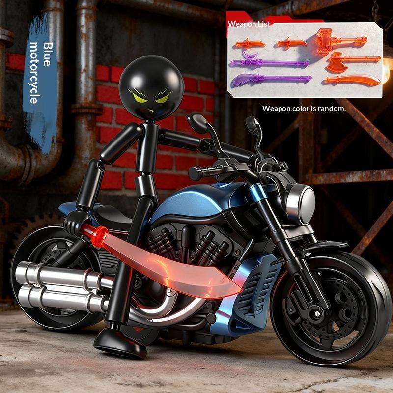 1Pc Rage Stickman Action Figure New Highly Articulated DIY Model Kit with Multiple Joints Collectible Poseable Toy for Creative Display