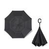 Folding Long Shank Double Layer Inverted Umbrella Windproof Reverse C-Hook Male Golf Umbrella Reverse Umbrellas For Car