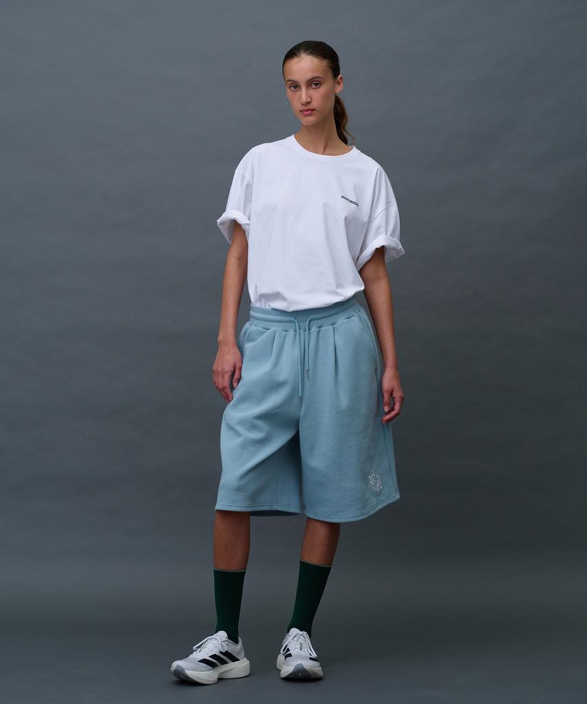 Minasu Waffle Sweat Training Bermuda Pants_Skyblue