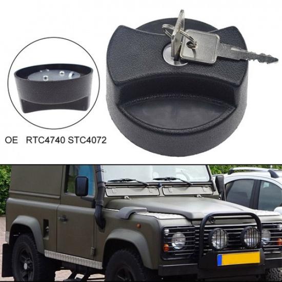 Car Fuel Filler Gas Tank Cap & 2 Keys For Land Rover Defender 90 110 130 RTC4740